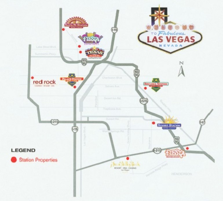 Station Casinos Map 2013